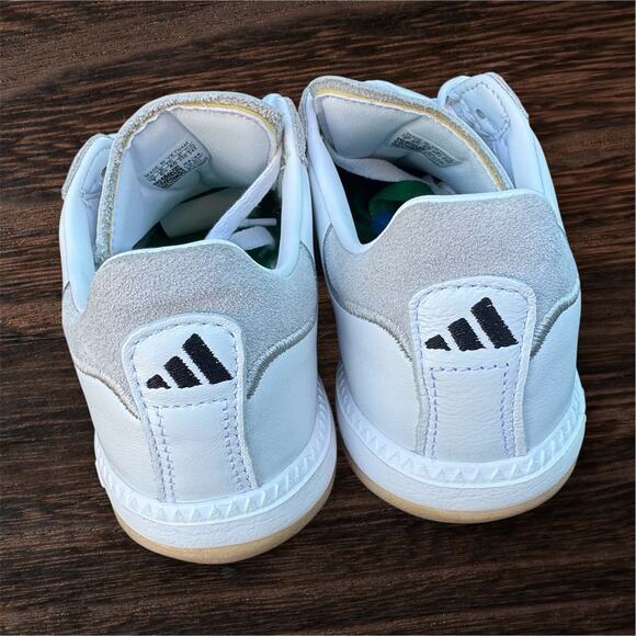 NWT Adidas Samba MN OG Unisex Sneakers Cloud White/Green/Gun Sz 7M/8W RB - Picture 4 of 11